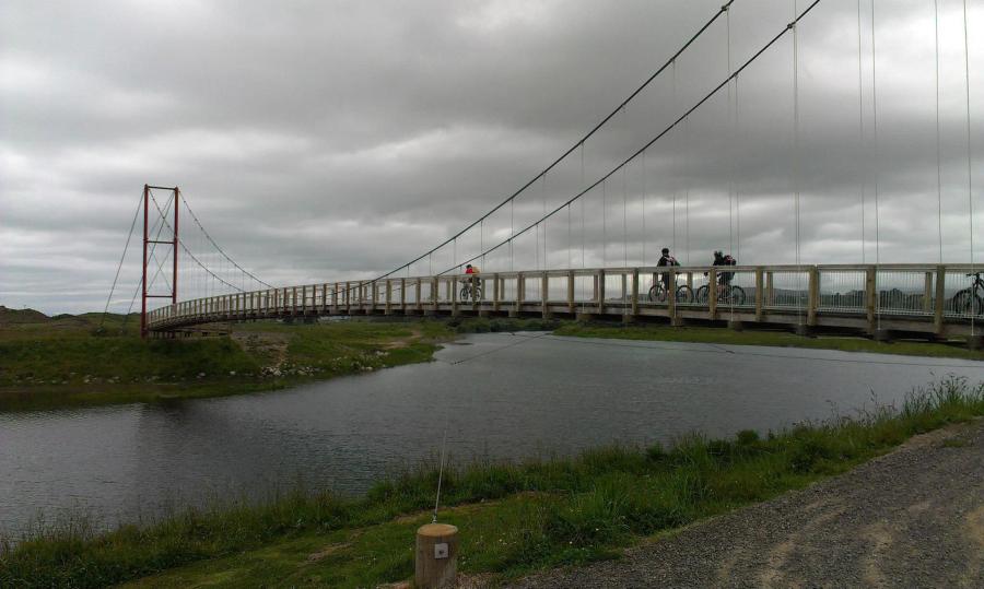 Opotiki suspension bridge marks the start of the Dunes Track